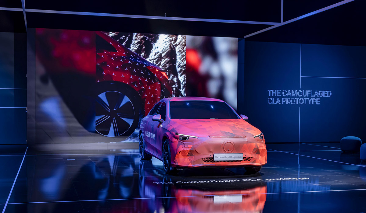 Hypsos project exhibition stand realisation for Mercedes Benz at the Brussel Motorshow 2025