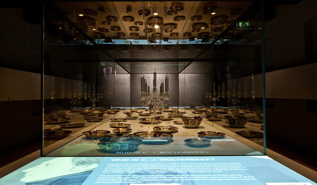 Presentation area at Het Scheepvaart Museum, realised by Hypsos