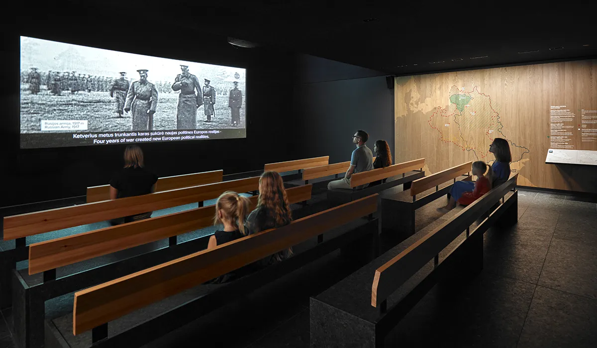 Visistors experience the Lost Shtetl museum, realised by Hypsos