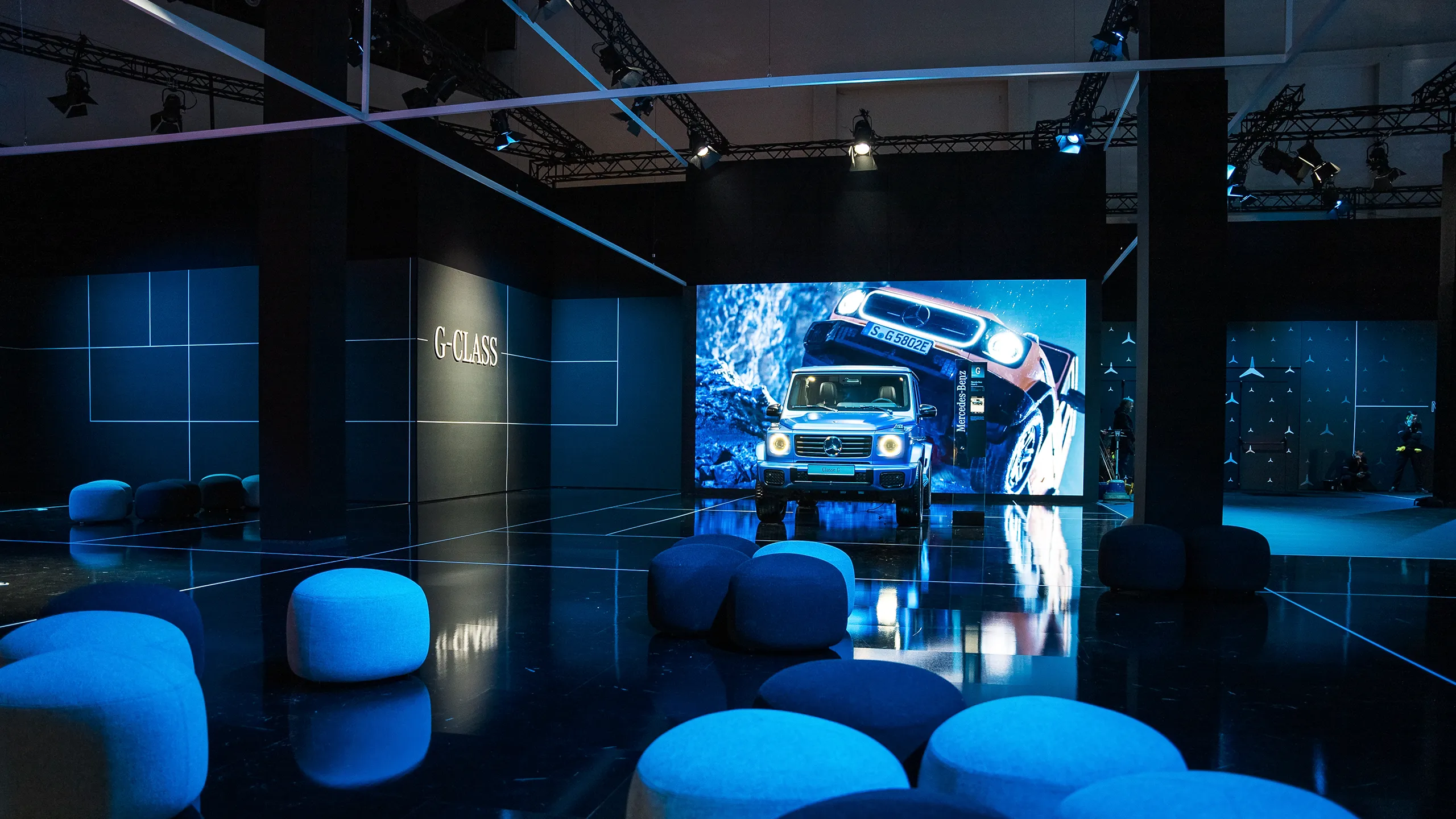 Hypsos event experience for Mercedes-Benz at the Brussels Motor Show 2025, created by Hypsos